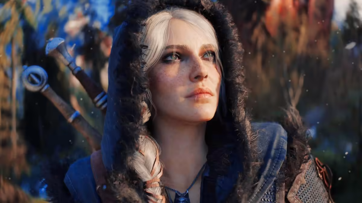 The Witcher 4 : une édition physique maintenue, mais peut-être sans disque sur PS5 2 Geralt de Riv en gros plan, personnage du jeu The Witcher 4, image cinématique de fantasy