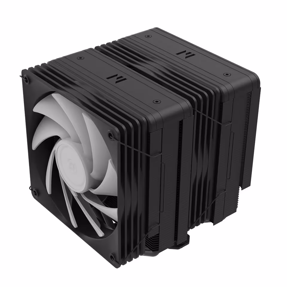Ventirad CPU Zalman CNPS12X BP BLACK, dissipateur double tour avec ventilateur blanc