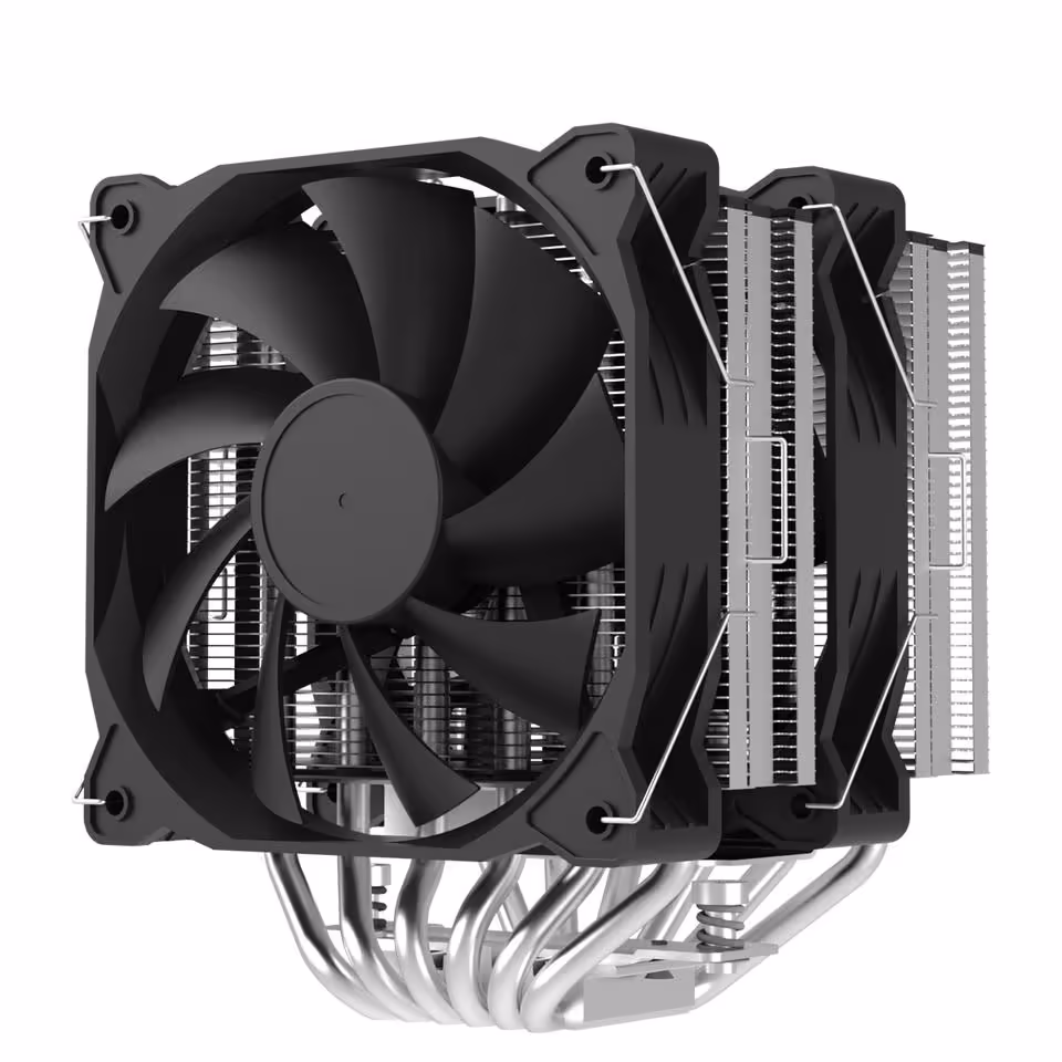 Ventirad CPU Zalman CNPS12X BP WHITE, ventilateur blanc sur radiateur noir