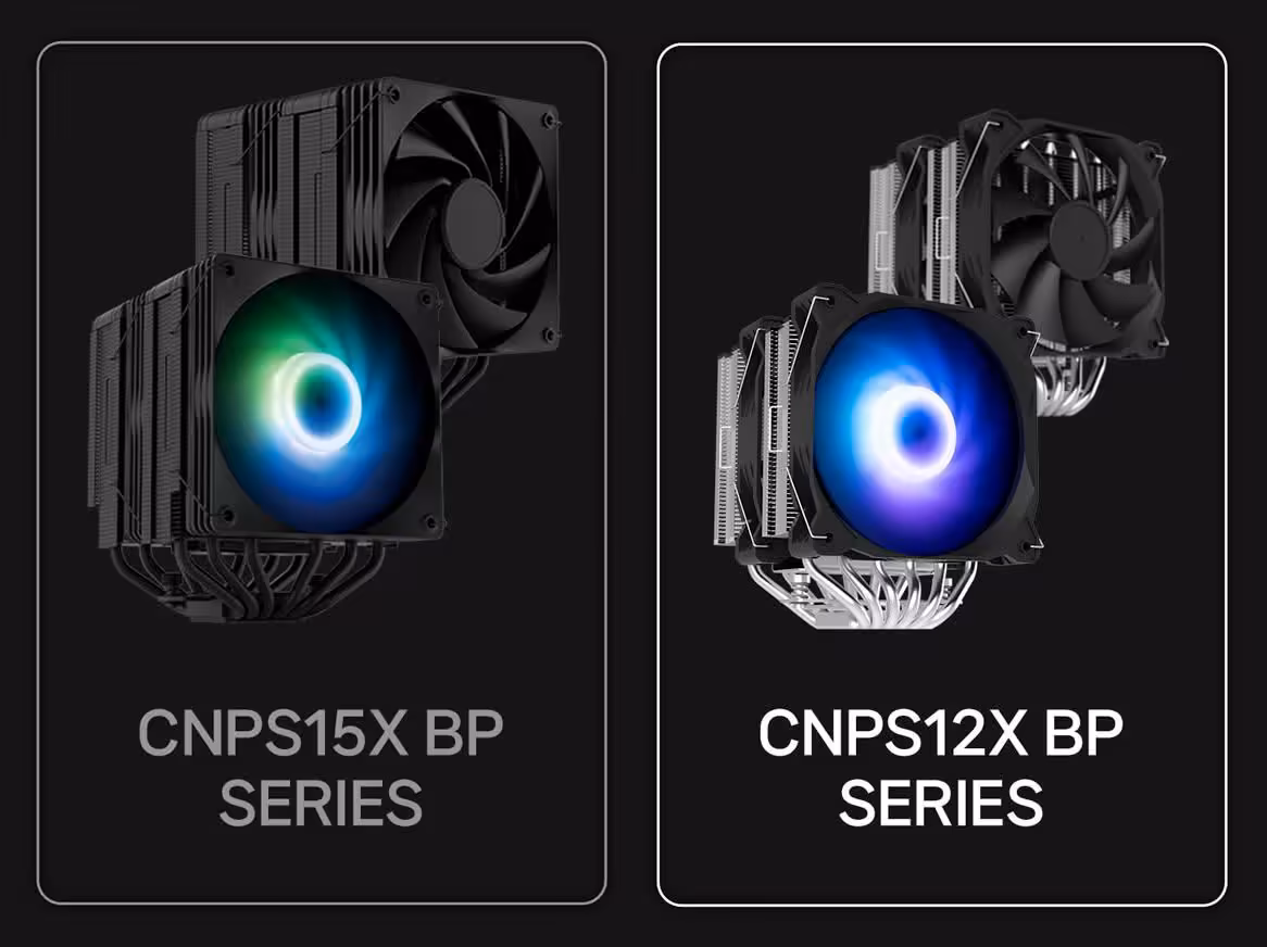 Comparatif des séries Zalman CNPS15X BP et CNPS12X BP avec ventilateurs ARGB