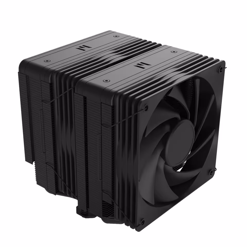 Ventirad CPU compact Zalman CNPS15X BP BLACK, dissipateur noir et ventilateur latéral