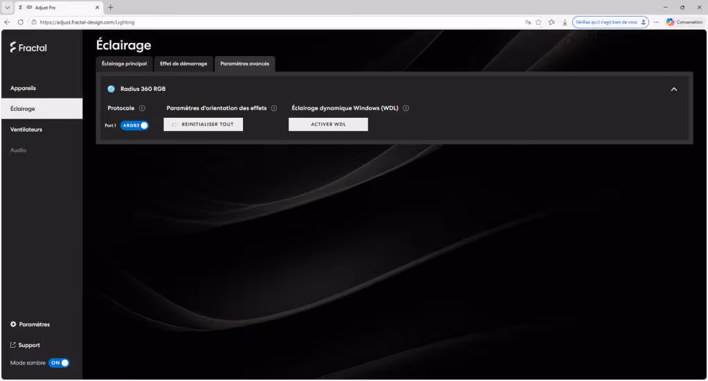 Test Fractal Radius 360 RGB : un AIO 360 mm sobre, efficace et sans logiciel à installer 20 Adjust Pro 04