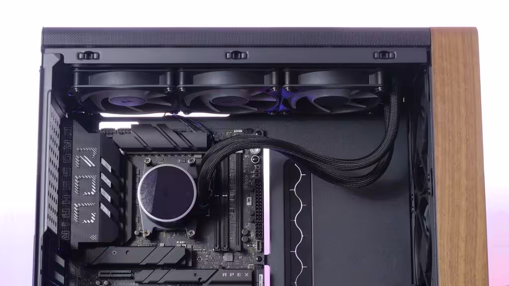 Test Fractal Radius 360 RGB : un AIO 360 mm sobre, efficace et sans logiciel à installer 15 Fractal Radius 360 RGB installation 02