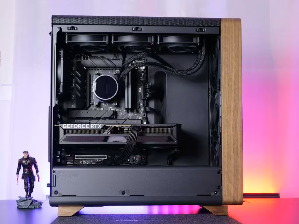 Test du Fractal Design Summit Black TG Light Tint, le boîtier qui joue la carte du bois 36 Fractal summit black build atx rog 04