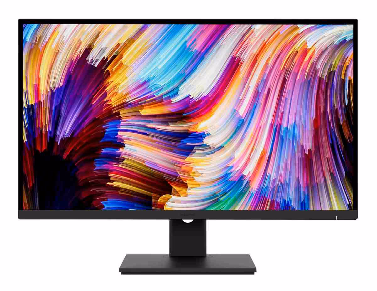Alogic IFA 2026 : écrans 5K/6K tactiles, docks TB5 et gamme Vision pro 4 Moniteur Alogic 5K sur pied central, affichage coloré, vue de face sur fond blanc