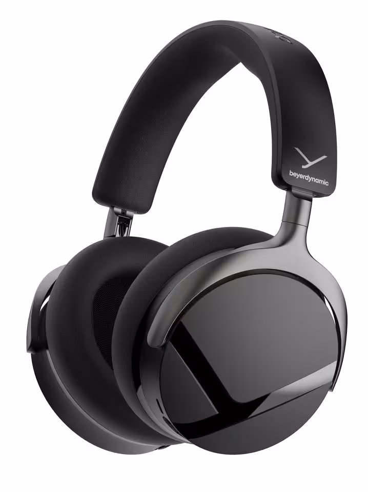 AVENTHO Y : beyerdynamic lance un casque Bluetooth 6.0 avec 90 h d’autonomie à 149 € 3 Casque Bluetooth beyerdynamic AVENTHO Y noir, vue produit sur fond blanc