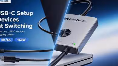 KVM USB4 Cable Matters : 40 Gbps, affichage 8K 60 Hz et recharge jusqu’à 140 W