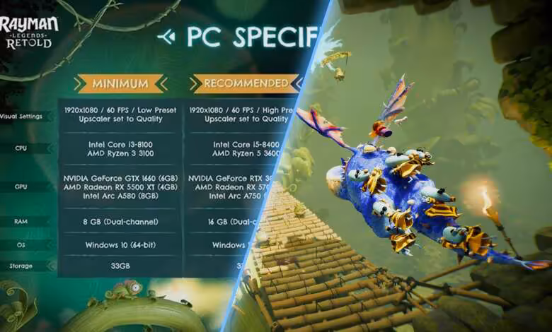 Rayman Legends Retold : la GTX 1660 vise le 1080p à 60 FPS avec upscaling 1 Rayman Legends Retold : la GTX 1660 vise le 1080p à 60 FPS avec upscaling