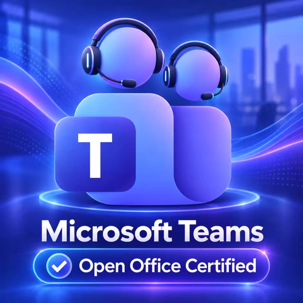 microsoft teams open office certfied