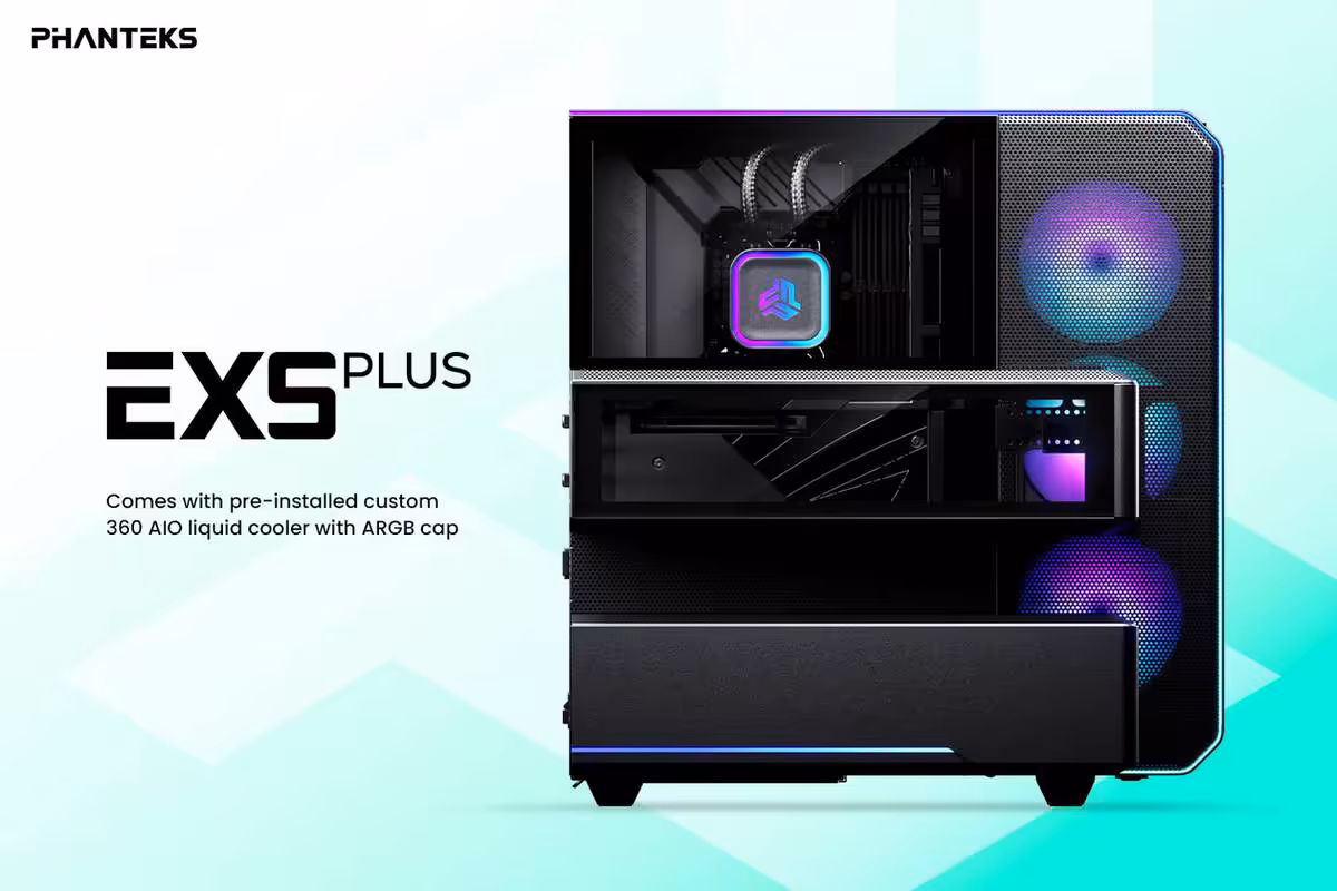 Phanteks EX5 Plus avec watercooling AIO 360 mm et ventilateurs RGB préinstallés