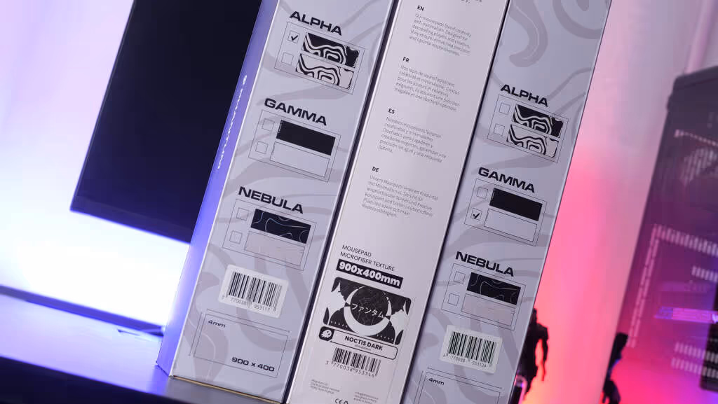 Phantum Alpha, Gamma, Noctis et Cloud : découverte de la gamme gaming française 2 phantum tapis de souris alpha gamma noctis