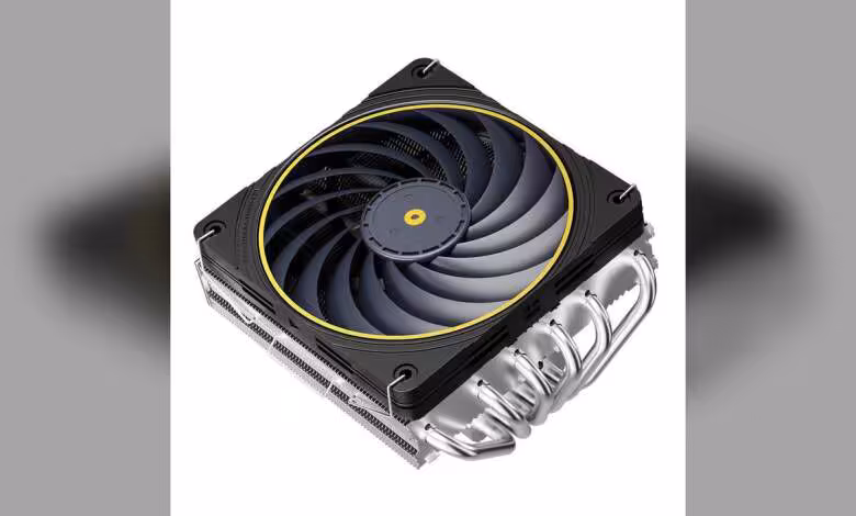AXP120-X77 : Thermalright compacte son ventirad low-profile à 77 mm pour les petits boîtiers 1 Ventirad Thermalright compact noir avec ventilateur 120 mm et caloducs en cuivre visibles