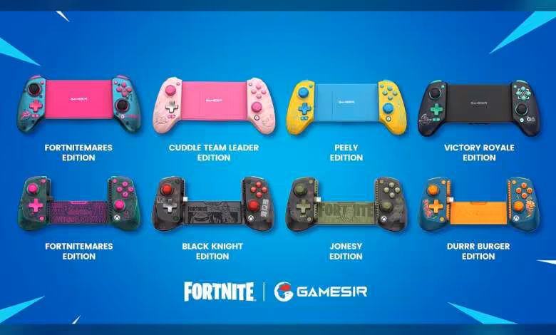 GameSir Fortnite : deux manettes mobiles sous licence officielle arrivent cet automne 1 Collection de manettes mobiles GameSir Fortnite, éditions Fortnitemares, Cuddle Team Leader, Peely, Victory Royale, Black Kni
