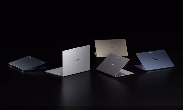 Googlebook : Google lance cinq PC portables sous Android avec Gemini dès 899 $ 1 Cinq PC portables Googlebook sous Android, présentés fermés et ouverts dans plusieurs coloris