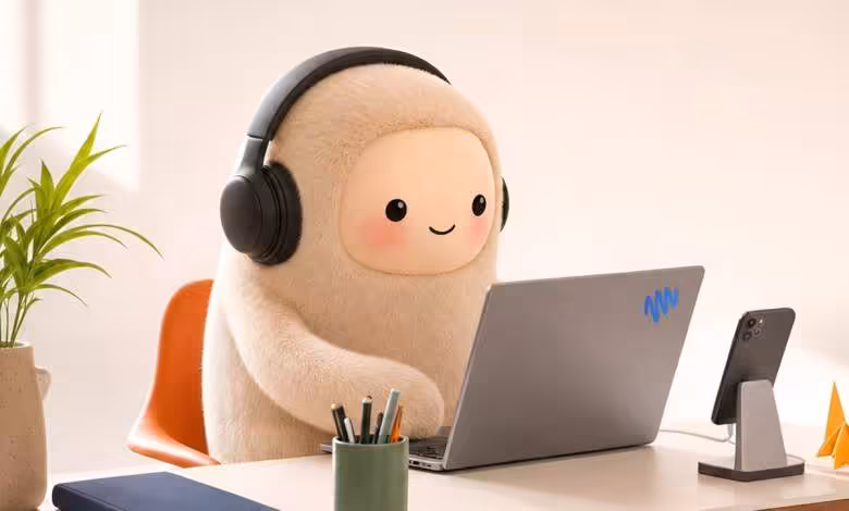 Meta Muse frôle déjà ses limites techniques avec seulement 700 000 utilisateurs 1 Assistant IA Meta Muse illustré par une peluche avec casque audio devant ordinateur portable et smartphone