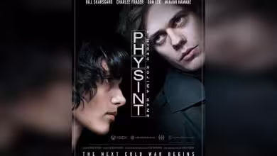 Affiche officielle Physint avec Bill Skarsgård et Charlee Fraser, logo Kojima Productions, Xbox et slogan The Next Cold War B