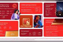 Infographie Qualcomm Snapdragon 8 Elite Extreme présentant processeur 2 nm, CPU Oryon, GPU Adreno et connectivité 5G