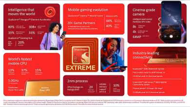 Infographie Qualcomm Snapdragon 8 Elite Extreme présentant processeur 2 nm, CPU Oryon, GPU Adreno et connectivité 5G