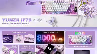 Yunzii IF75 : écran TFT, QMK/VIA et batterie de 8 000 mAh à moins de 85 dollars