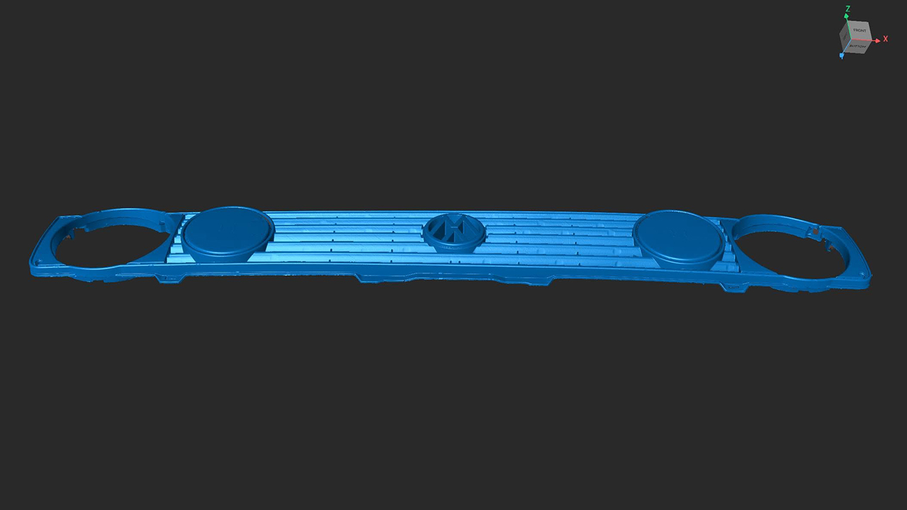 Revopoint MetroY Ultra : quand le scan 3D donne une seconde vie aux pièces introuvables 5 Modèle 3D de la calandre de Volkswagen Golf Mk1 Cabriolet