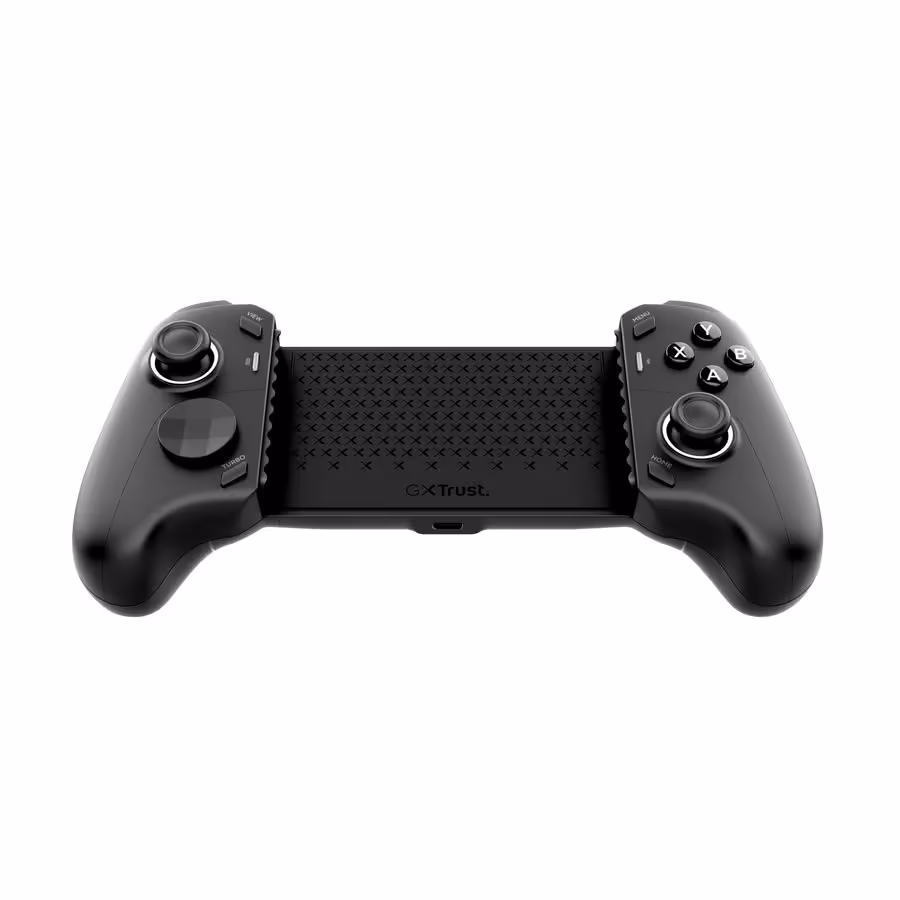 Manette mobile Trust GXTrust noire, vue frontale sur fond blanc
