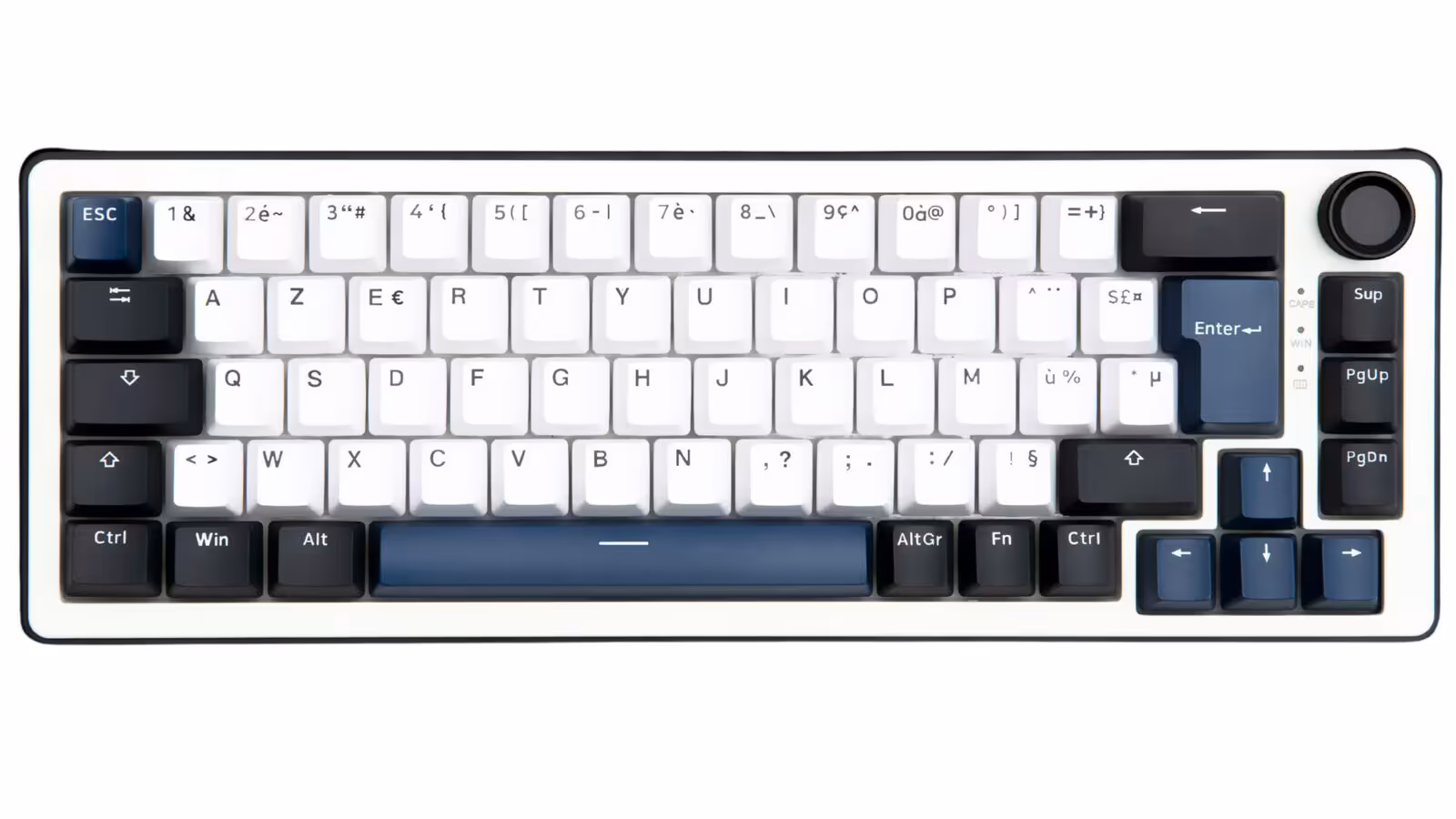 The G-Lab Keyz Elite 200 BW en AZERTY vu de dessus