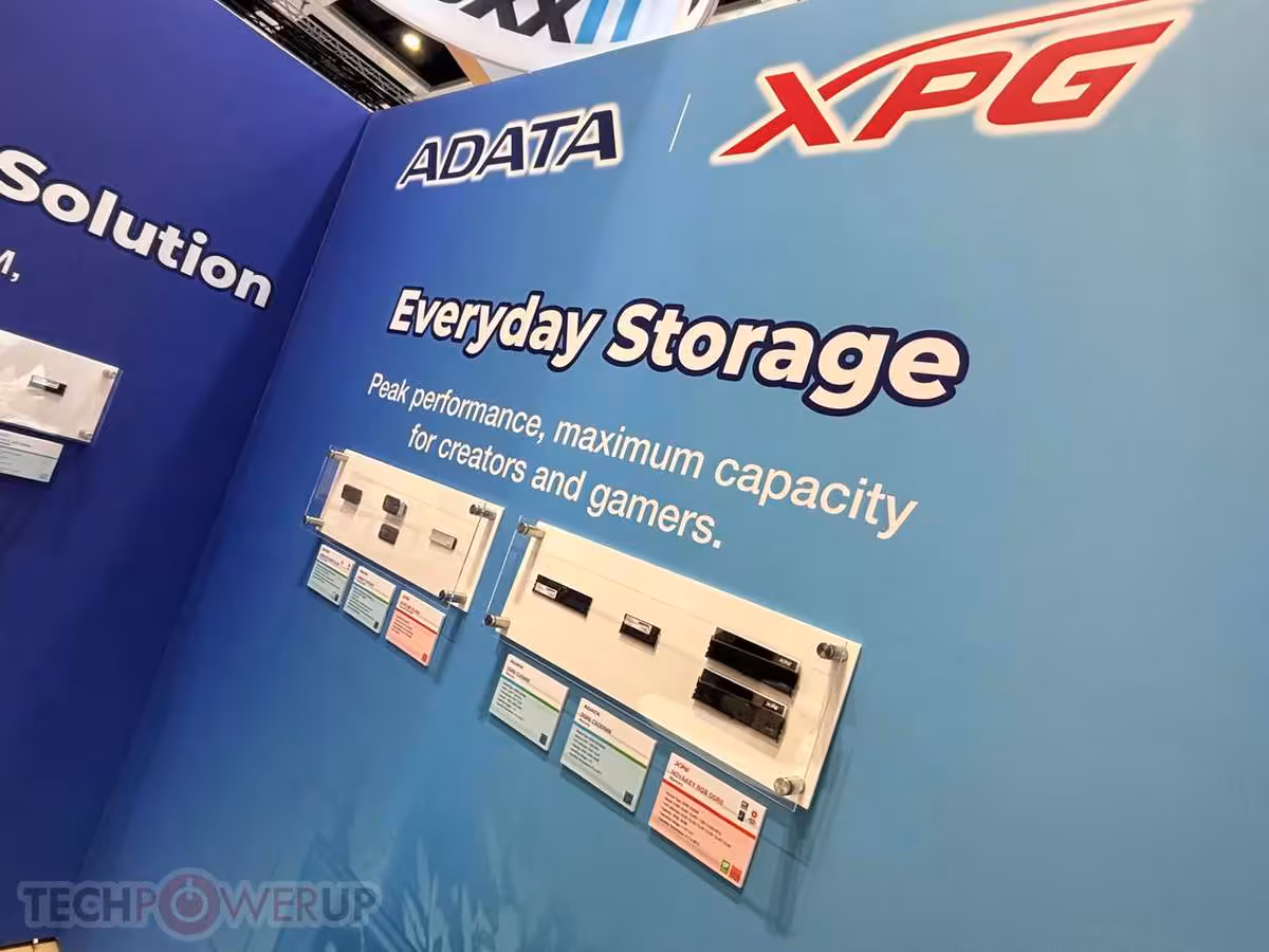 TRUSTA : ADATA accélère dans le SSD entreprise et l'industriel à l'IFA 2026 5 Stand ADATA XPG “Everyday Storage” avec solutions de stockage pour créateurs et gamers
