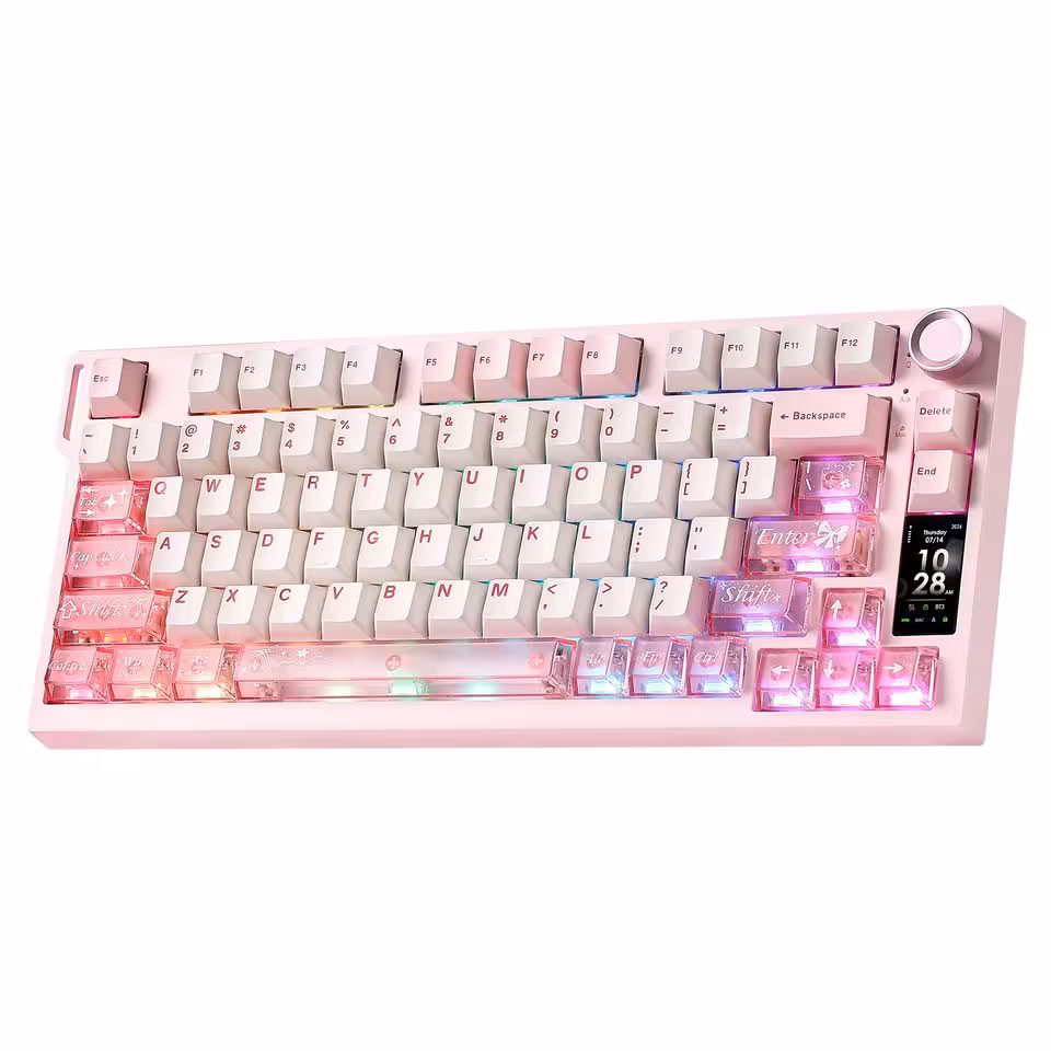 Yunzii IF75 : écran TFT, QMK/VIA et batterie de 8 000 mAh à moins de 85 dollars