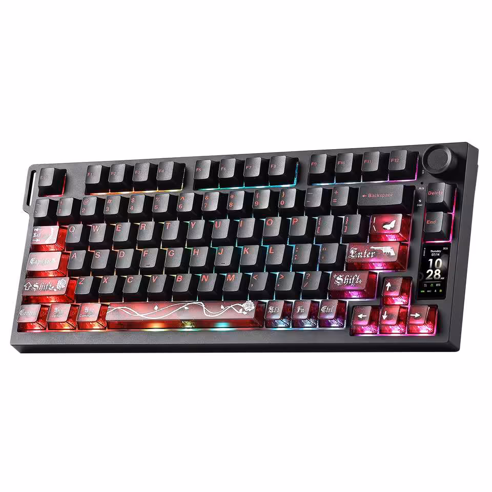 Yunzii IF75 : écran TFT, QMK/VIA et batterie de 8 000 mAh à moins de 85 dollars