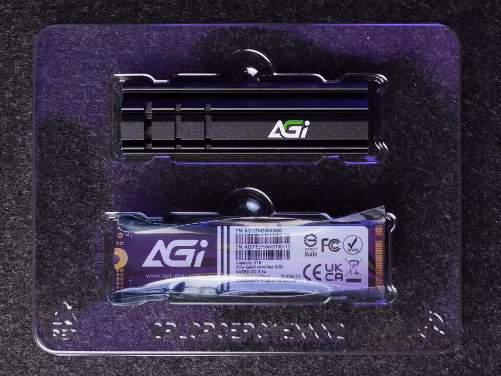 agi ai858 ssd pcie 5 deballage 02