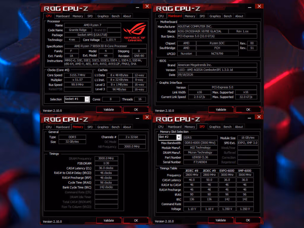 agi turbosprint ud858 rgb 32 go ddr5 6000 cl36 cpu z