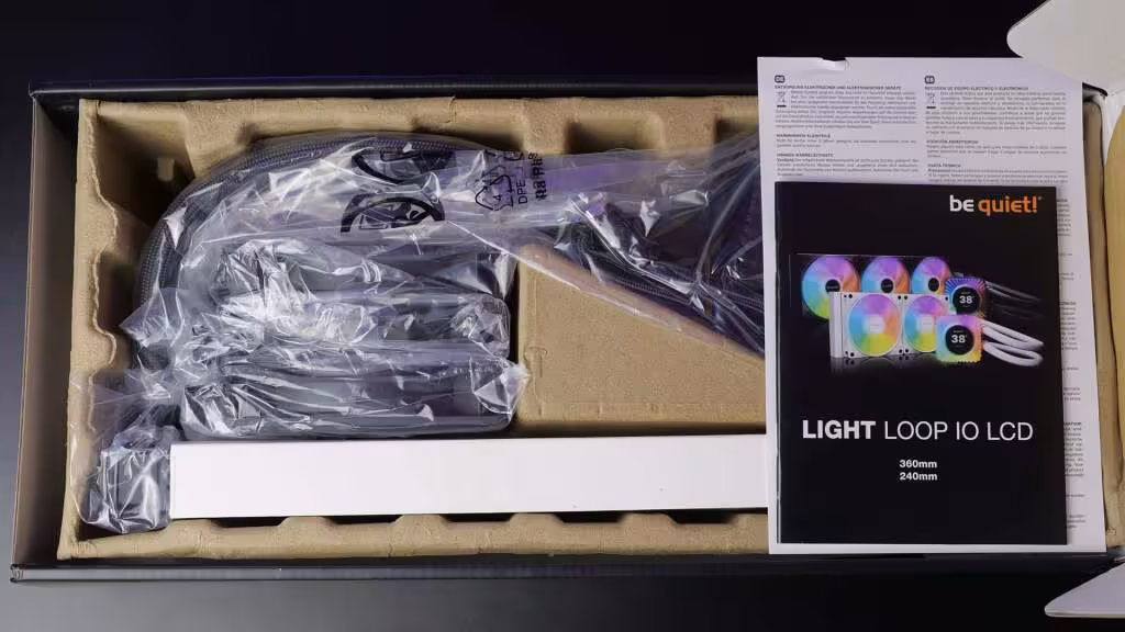 be quiet light loop io lcd 360 mm carton moulé