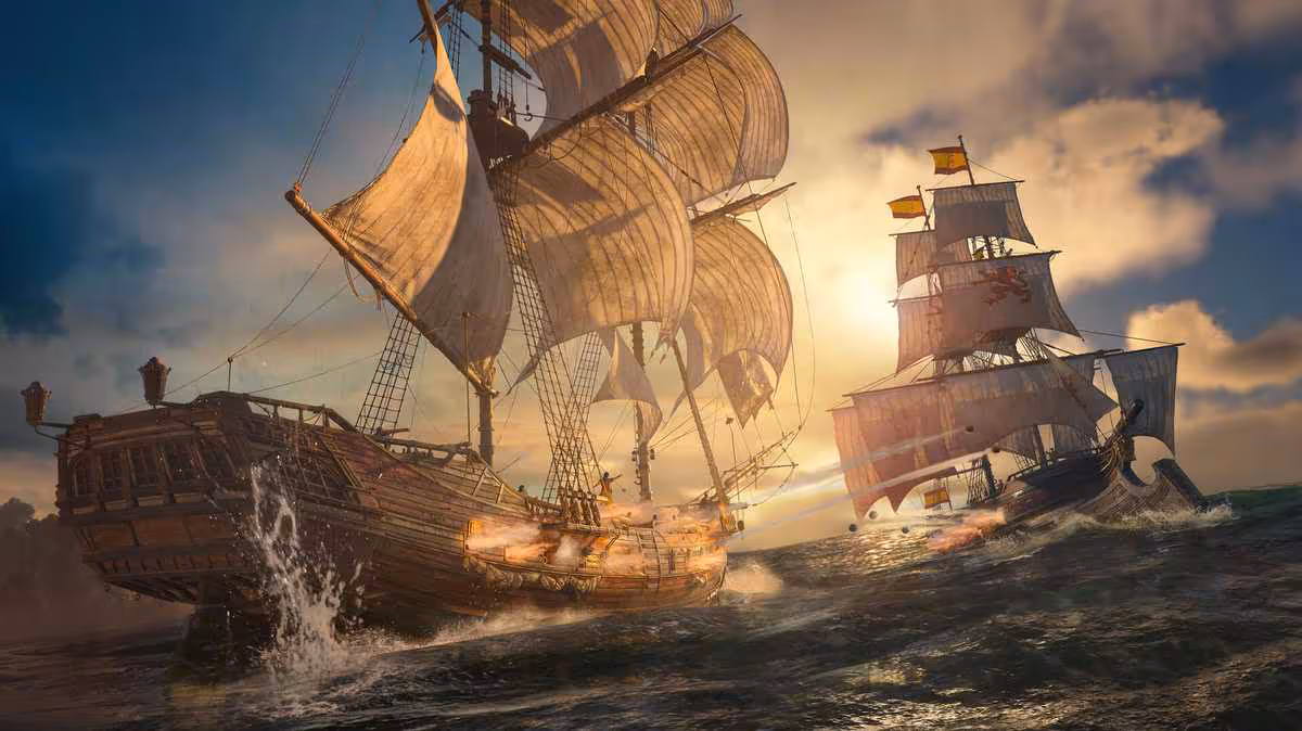 Navires pirates en pleine bataille navale dans Assassin’s Creed Black Flag Resynced