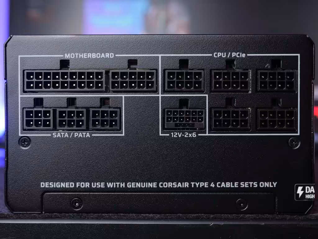 corsair rm1200e deuxième génération 2026 connecteurs