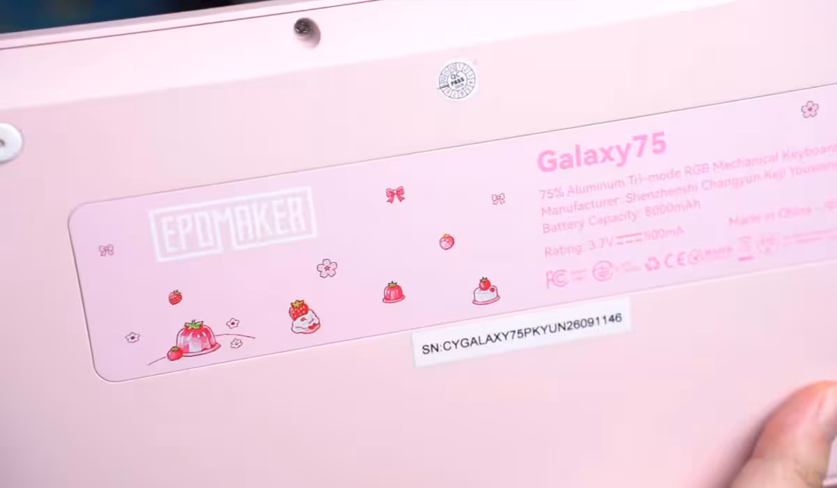 Epomaker Galaxy75 : aluminium, triple connexion et compatibilité VIA au menu