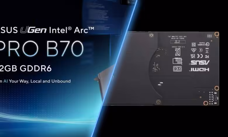 ASUS Arc Pro B70 : une première carte Intel Battlemage dotée de 32 Go de mémoire 1 ASUS Arc Pro B70 : une première carte Intel Battlemage dotée de 32 Go de mémoire