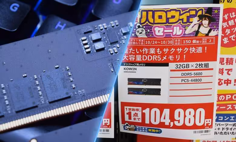 Prix DDR5 : au Japon, un kit Corsair de 128 Go grimpe de 761 % en un an 1 Prix DDR5 : au Japon, un kit Corsair de 128 Go grimpe de 761 % en un an