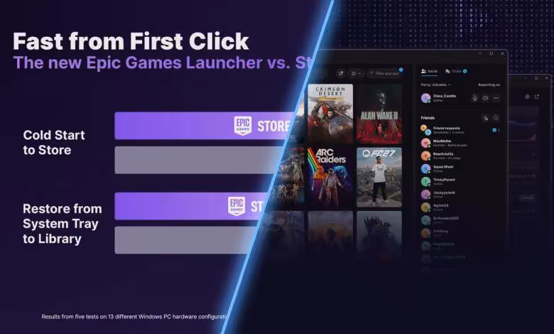 Epic Games Launcher : cette nouvelle version démarrerait 46 % plus vite que Steam 1 Epic Games Launcher : cette nouvelle version démarrerait 46 % plus vite que Steam