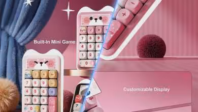 Yunzii C21 : un pavé numérique mécanique sans fil qui fait aussi calculatrice