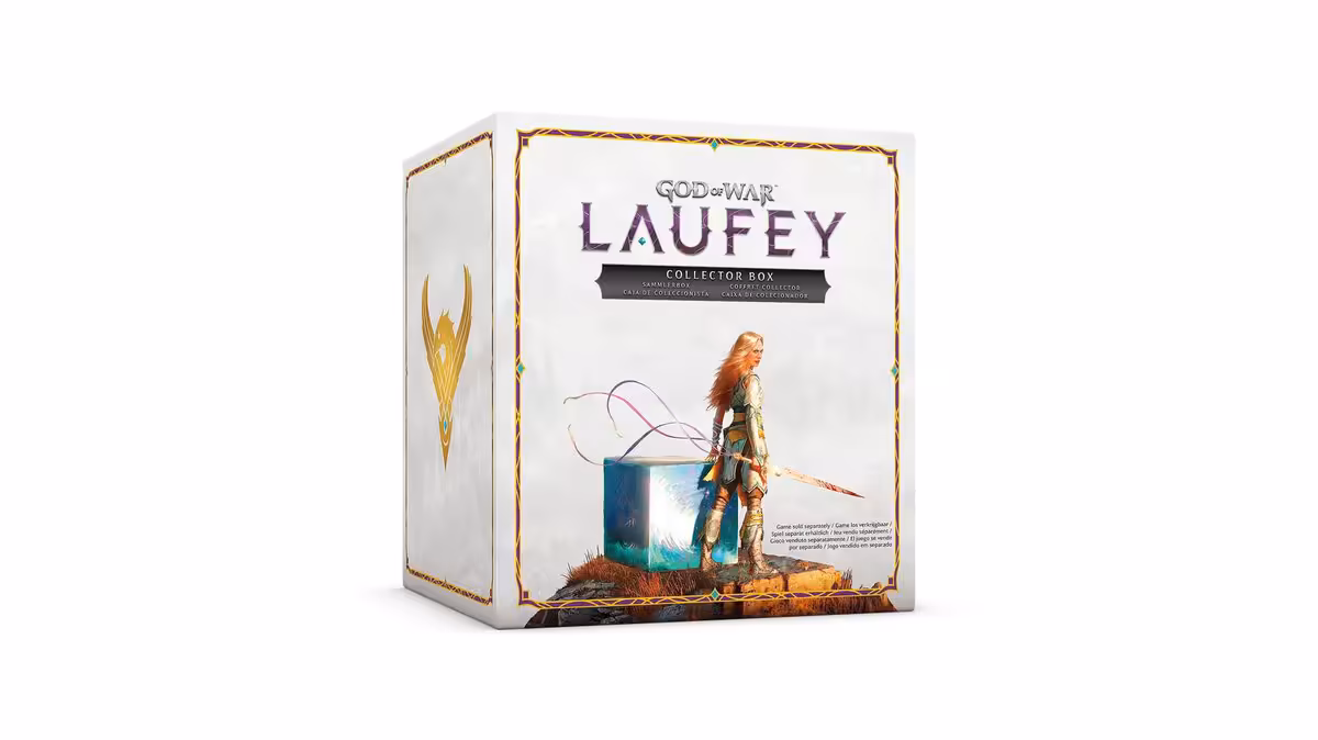 God of War Laufey : le coffret collector à 129,99 £ est vendu sans le jeu 2 Coffret collector God of War Laufey présenté fermé sur fond blanc, avec illustration de Laufey