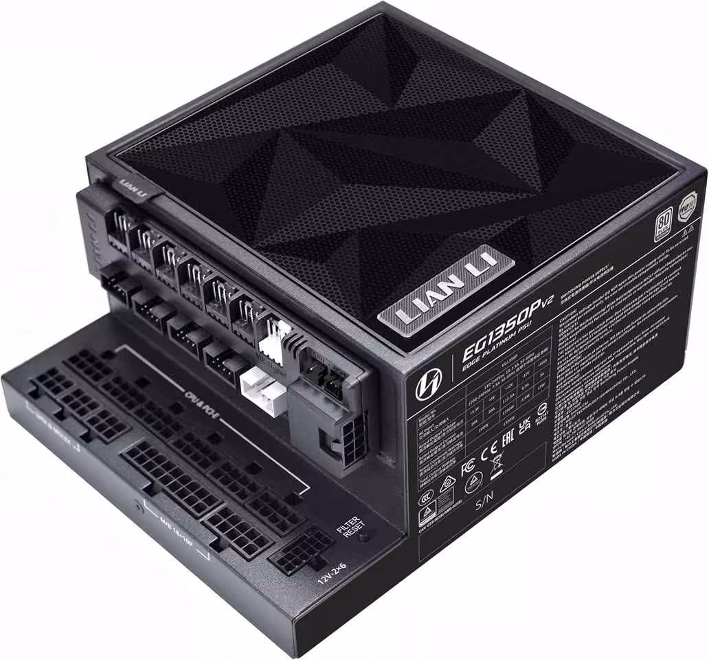 Lian Li Edge V2 : cinq alimentations en L jusqu’à 1350 W et deux hubs évolués