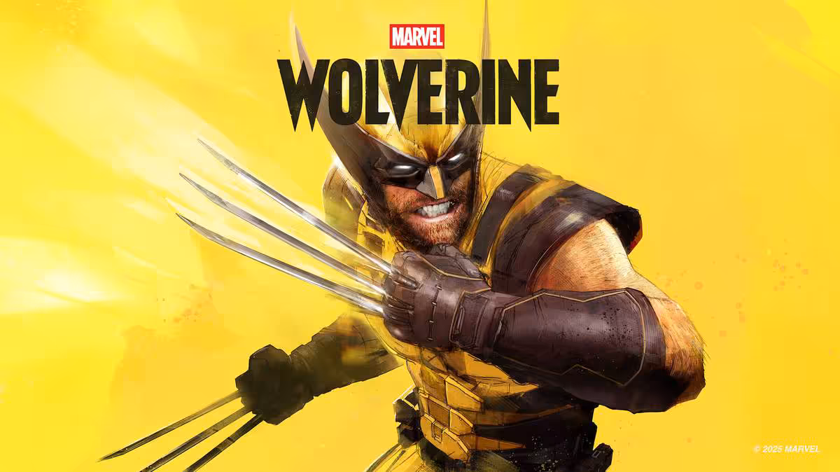 Marvel's Wolverine : les ventes physiques restent majoritaires en Europe sur PS5 3 Illustration promotionnelle jaune de Marvel’s Wolverine montrant Wolverine avec ses griffes déployées