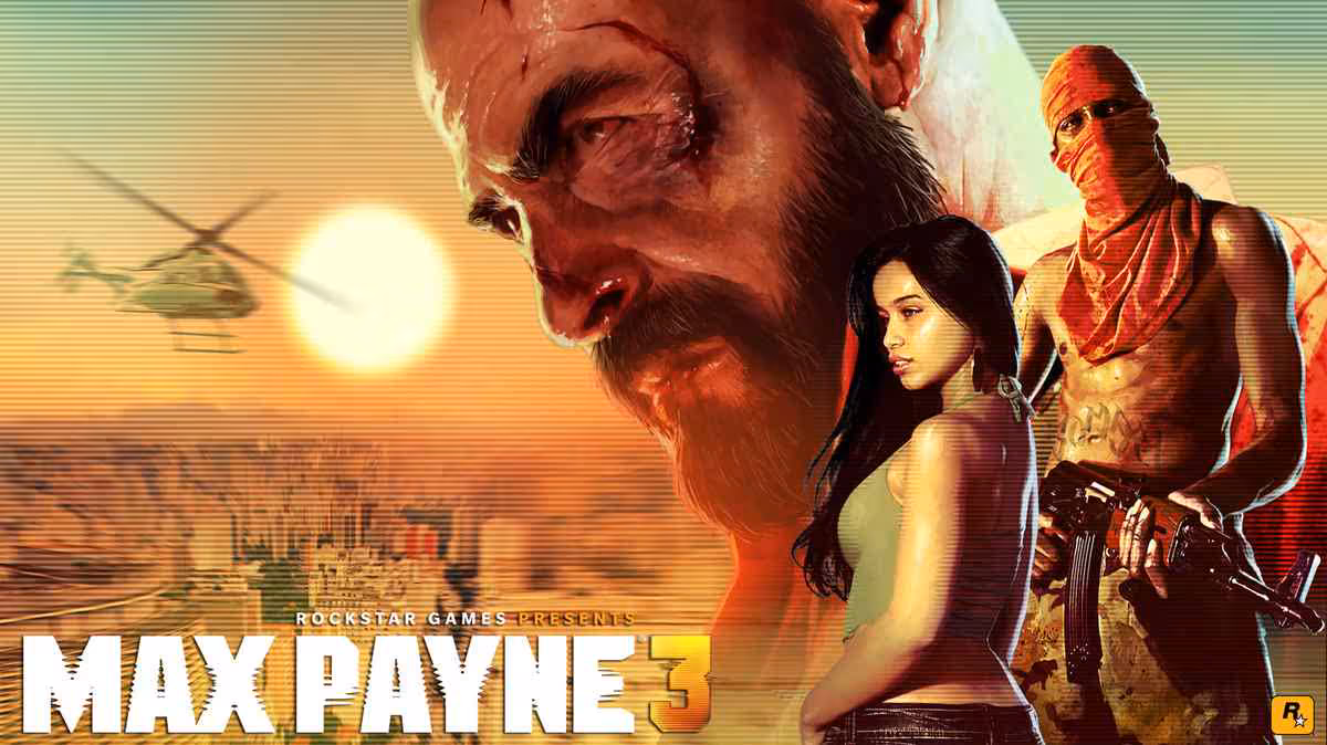 Max Payne 3 : Dan Houser assume l’échec et reconnaît l’absence de Sam Lake 2 Illustration promotionnelle de Max Payne 3 avec Max, une femme et un homme armé dans un décor tropical