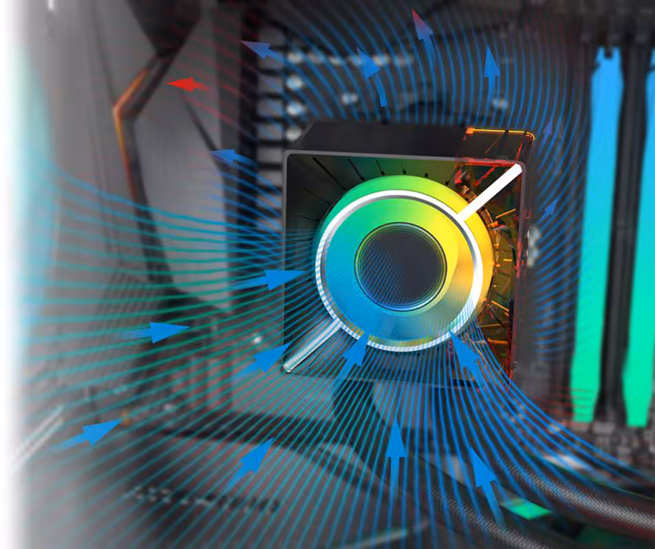 Montech CyberFlow : des AIO 240 et 360 mm avec ventilateur VRM magnétique 4 Montech CyberFlow : des AIO 240 et 360 mm avec ventilateur VRM magnétique