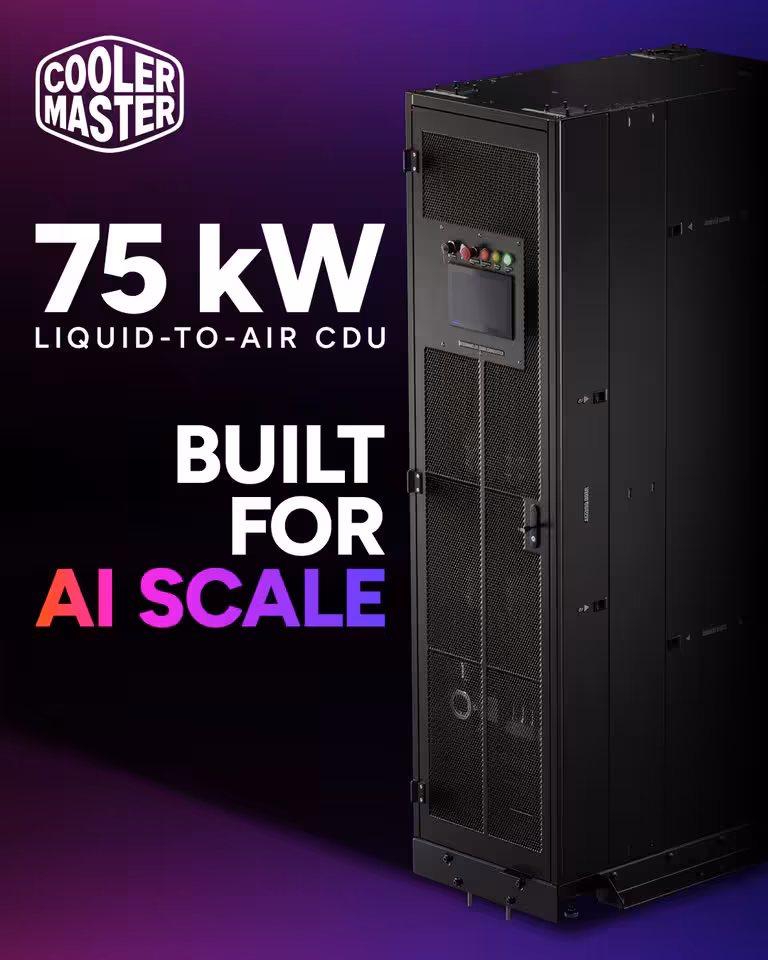 Refroidissement liquide : Cooler Master prépare une CDU de 2 500 kW pour l’IA