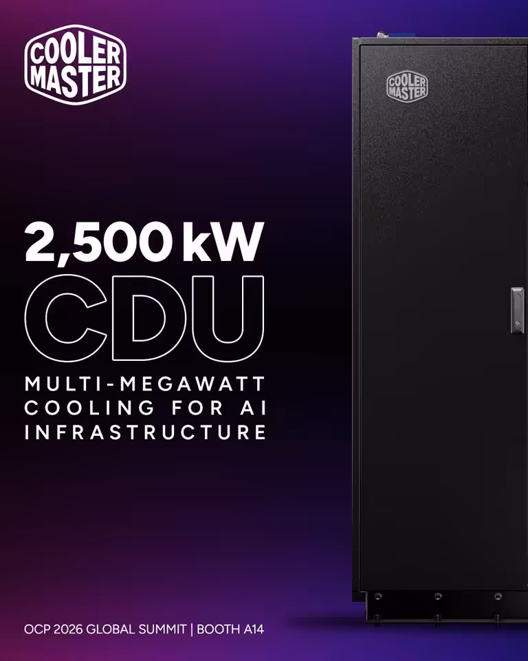 Refroidissement liquide : Cooler Master prépare une CDU de 2 500 kW pour l’IA