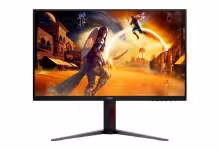 Moniteur gaming AOC U27G4Z vu de face, affichant une scène de jeu sur écran 4K