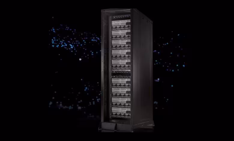 Astera Labs Orion libère les racks IA du choix initial des CPU et accélérateurs 1 Rack serveur IA Orion d’Astera Labs avec modules accélérateurs visibles en façade