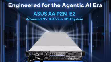 Serveur rack 2U ASUS XA P2N-E2 NVIDIA Vera présenté dans une salle de serveurs