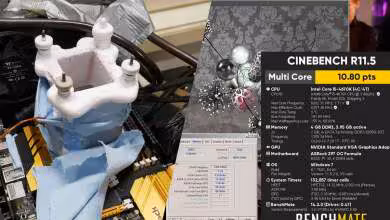 Core i5-4670K : un record Cinebench R11.5 tombe grâce à une fréquence de 6,3 GHz